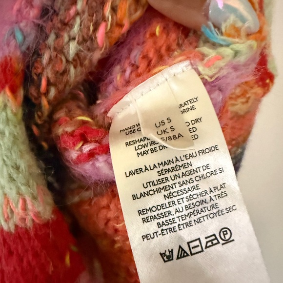 Free People String Lights Pullover Be Your Own Rainbow - Picture 7 of 9